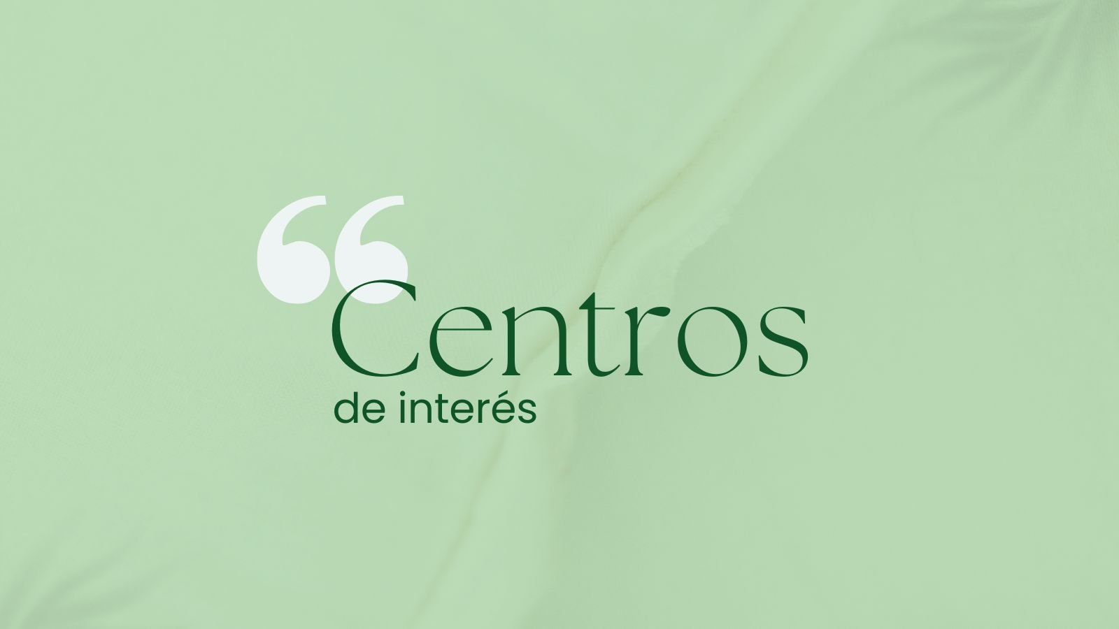 Centros de interés
